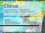 Clarus Nationwide Surface Transportation Weather Observing