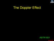 The Doppler Effect