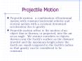 Projectile Motion PowerPoint PPT Presentation