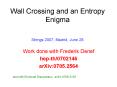 Wall Crossing and an Entropy Enigma PowerPoint PPT Presentation