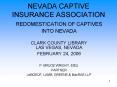 NEVADA CAPTIVE INSURANCE ASSOCIATION PowerPoint PPT Presentation