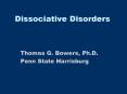 Dissociative Disorders PowerPoint PPT Presentation