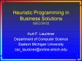 Heuristic Programming in Business Solutions ISECON02