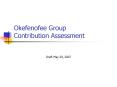 Okefenofee Group Contribution Assessment PowerPoint PPT Presentation