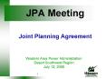 JPA Meeting  Joint Planning Agreement PowerPoint PPT Presentation