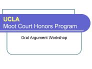 UCLA Moot Court Honors Program