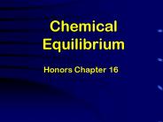 Chemical Equilibrium
