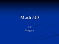 Math 310 PowerPoint PPT Presentation