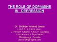 THE ROLE OF DOPAMINE IN DEPRESSION PowerPoint PPT Presentation