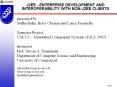 J2EE ENTERPRISE DEVELOPMENT AND INTEROPERABILITY WITH NONJ2EE CLIENTS PowerPoint PPT Presentation