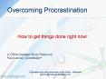 Overcoming Procrastination PowerPoint PPT Presentation