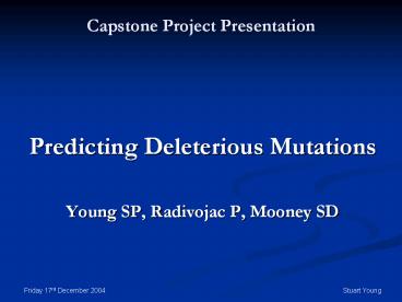 Capstone Project Presentation