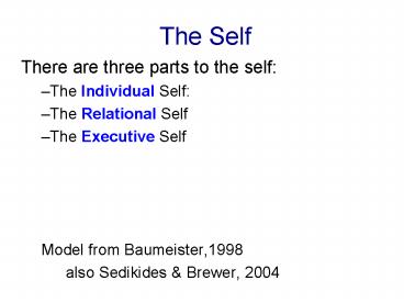 The Self