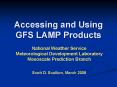 Accessing and Using GFS LAMP Products PowerPoint PPT Presentation
