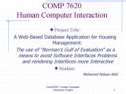 COMP 7620 Human Computer Interaction