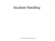 Incident Handling