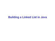 Building a Linked List in Java