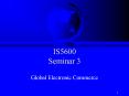 IS5600 Seminar 3
