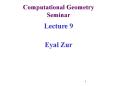 Computational%20Geometry%20Seminar PowerPoint PPT Presentation