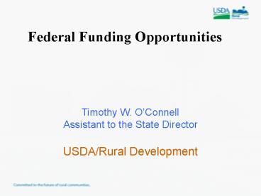Federal Funding Opportunities