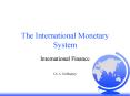 The International Monetary System PowerPoint PPT Presentation