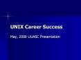 UNIX Career Success PowerPoint PPT Presentation