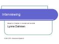 Interviewing PowerPoint PPT Presentation