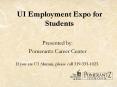 UI Employment Expo for Students PowerPoint PPT Presentation