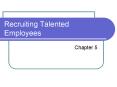 Recruiting Talented Employees PowerPoint PPT Presentation