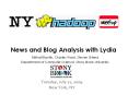 News%20and%20Blog%20Analysis%20with%20Lydia PowerPoint PPT Presentation