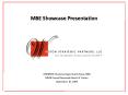 MBE Showcase Presentation PowerPoint PPT Presentation