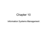 Information Systems Management