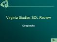 Virginia Studies SOL Review PowerPoint PPT Presentation