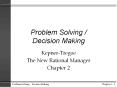 Problem Solving Decision Making PowerPoint PPT Presentation