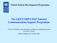 The GEFUNDPUNEP National Communications Support Programme