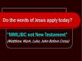 Do the words of Jesus apply today? PowerPoint PPT Presentation