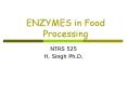 ENZYMES in Food Processing PowerPoint PPT Presentation