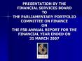 PRESENTATION BY THE FINANCIAL SERVICES BOARD TO THE PARLIAMENTARY PORTFOLIO COMMITTEE ON FINANCE ON PowerPoint PPT Presentation