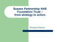 Sussex Partnership NHS Foundation Trust from strategy to action PowerPoint PPT Presentation
