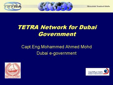 TETRA Network for Dubai Government