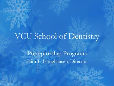 VCU School of Dentistry