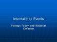 International Events PowerPoint PPT Presentation