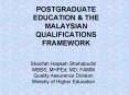 POSTGRADUATE EDUCATION PowerPoint PPT Presentation