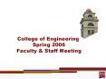 College of Engineering Spring 2006 Faculty PowerPoint PPT Presentation