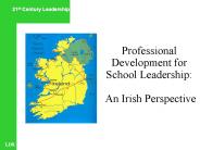 Professional Development for School Leadership:  An Irish Perspective