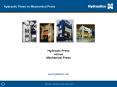 Hydraulic Press versus Mechanical Press PowerPoint PPT Presentation