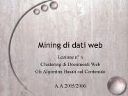 Mining di dati web