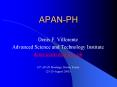 APAN-PH PowerPoint PPT Presentation