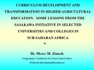 CURRICULUM DEVELOPMENT AND