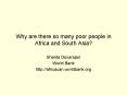 Why are there so many poor people in Africa and South Asia PowerPoint PPT Presentation